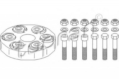 Cuplaj elastic cardan MERCEDES E-CLASS Cabriolet (A124) (1993 - 1998) TOPRAN 400 238 foto