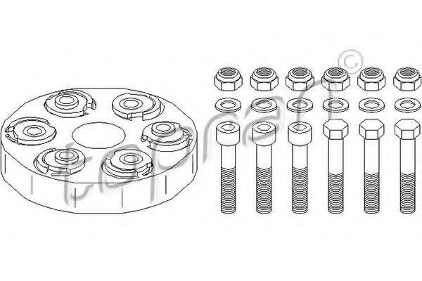 Cuplaj elastic cardan MERCEDES E-CLASS Combi (S124) (1993 - 1996) TOPRAN 400 238