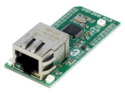 Placă Prototip Controler Ethernet SPI W5500 ETH WIZ CLICK foto