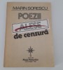 Marin Sorescu - Poezii alese de cenzura - Carte cu Autograf
