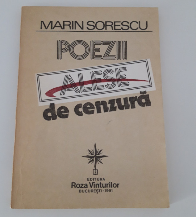 Marin Sorescu Carte cu autograf Poezii alese de cenzura