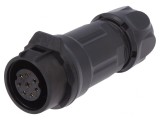 Conector Circular Mufă 16mm 8-PIN Aurit 5A Mamă