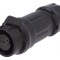 Conector Circular Mufă 16mm 8-PIN Aurit 5A Mamă