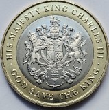 Monedă 2 pounds 2023 Gibraltar, Coronation of King Charles III , unc, Europa