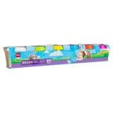 Plastilină modelaj Deli, 6 culori x 100g