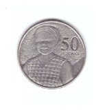 Moneda Ghana 50 pesewas 2007, stare buna, curata