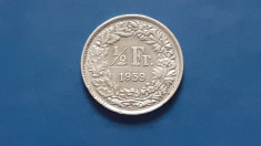 Elvetia , 1/2 Franc 1959 foto