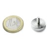 Magnet neodim oala &Oslash;16 mm, cu filet exterior M4, putere 8 kg