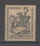 D.D.R.1957 Ziua marcii postale SD.46, Nestampilat