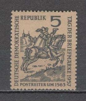 D.D.R.1957 Ziua marcii postale SD.46 foto