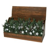 Cumpara ieftin Mini decoratiune - Tree Bauble Glitter, Silver 30 cm | Kaemingk
