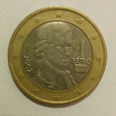 Austria - 1 euro - 2002 - Wolfgang Amadeus Mozart (M0124) - starea care se vede foto