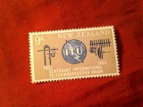 Serie 1 valoare Noua Zeelanda 1965 - Telecomunicatii 100 Ani ITU