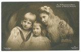 5291 - Prince NICOLAE &amp; Princesses MARIA &amp; ILEANA, Regale - old postcard - used, Circulata, Printata