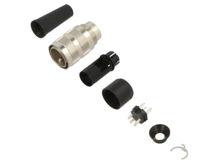 Conector M16 tată 4 pini, 6A 150V