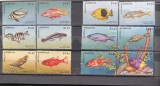 PC367 - Antigua &amp; Barbuda 1998 Fauna marina/ Pesti, serie + colita MNH, 18v +2v, Nestampilat