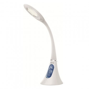 Lampa birou Home LA 6, alarma, termometru, calendar, ceas, brat flexibil silicon foto