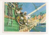 FA118 -Carte Postala- RUSIA - Moscow - Vasco Da Gama. Columbus voyage alarmed the Portuguese, necirculata 1990
