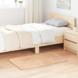 vidaXL Covor shaggy cu pom &icirc;nalt, NAVARRA, bej, 60x100 cm, poliester