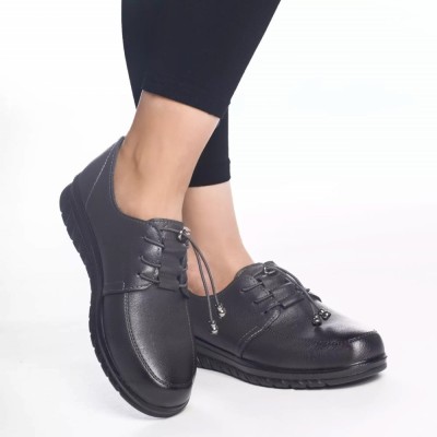 Pantofi casual edith gri piele ecologica, 36 foto
