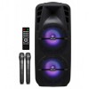 Boxa Karaoke Troliu Multimedia Astrum TM220, 80W, 2 Microfoane, DJ, Portabila