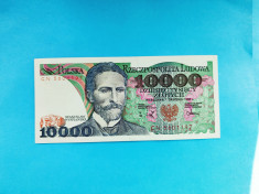 10000 Zloti 1988 Polonia -AUNC-UNC-Oferta foto