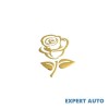 Sticker Auto Trandafir Auriu kwmobile, 200x45cm, PVC Autocolant, Rezistent Zgarieturi, Universal