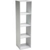 Biblioteca 5Five Mix n&amp;apos;Modul cu 4 compartimente, 35x32x134 cm, alb Household NewTrend
