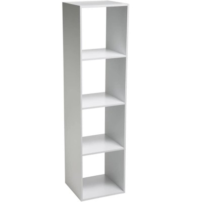 Biblioteca 5Five Mix n&amp;amp;apos;Modul cu 4 compartimente, 35x32x134 cm, alb Household NewTrend foto
