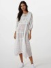 Rochie traditionala dama R25 alb crystal , marimea 3XL, Bumbac
