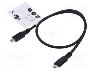 Cablu USB 3.2 USB C 0,5m negru Goobay foto