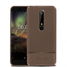 Husa NOKIA 6.1 (2018) - Carbon Rugged (Maro) foto