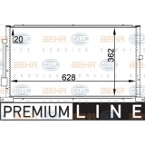 Condensator climatizare, Radiator clima Ford Mondeo 3 (B5y), Hella 8FC351038711