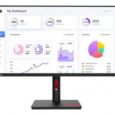 Monitor Lenovo ThinkVision T32p-30 31.5"IPS, UHD (3840x2160), 16:9, Brightness: 350 nits, Contrast ratio: 1000:1, Response time: 4 ms (Extreme mode) /