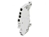 Conector de &Icirc;mbinare Șine 1 Pista 3 Borne 0.08-2.5mm2 Gri, Wago