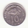 Malayesia 10 sen 2002 - Congkak., Asia, Cupru-Nichel