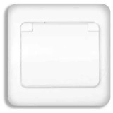 Priza simpla cu capac protector, rezistenta la praf si umezeala