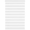 Jaluzea tip zebra alb lățime țesătură 95,9 cm poliester