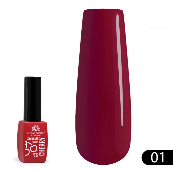 Baza de cauciuc Color Cherry 8 ml, 01