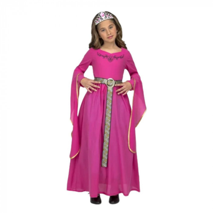 Costum printesa medievala Beatrice pentru fete 120-130 cm 7-9 ani
