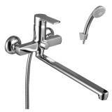Cumpara ieftin Baterie Cada cu Pipa Plata Pivotanta Comutator Rotativ Lemark Plus Grace LM1551C Crom