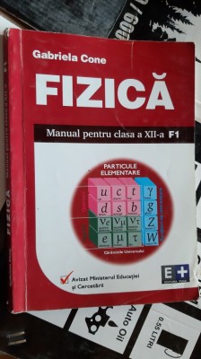 FIZICA F1 CLASA A XII A - PARTICULE ELEMENTARE , GABRIELA CONE , EDITURA e + foto