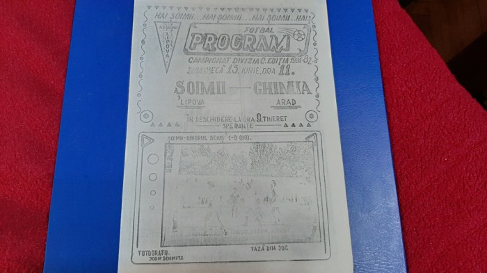program Soimii Lipova - Chimia Arad