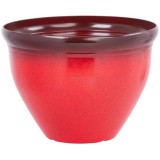 Ghiveci decorativ de flori, rotund, rosu, 38x28.5 cm, Strend Pro GartenVIP DiyLine