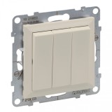 Intrerupator triplu Legrand Suno ivoar 721203