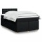 vidaXL Pat box spring cu saltea, negru, 120x200 cm, textil 3288963