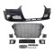 Set bara fata AUDI A4/S4 (B8), 11.2011-12.2015, cu rame cromate, cu lampi ceata, cu gauri spalator si 4 senzori parcare; grunduit, de vopsit; type RS