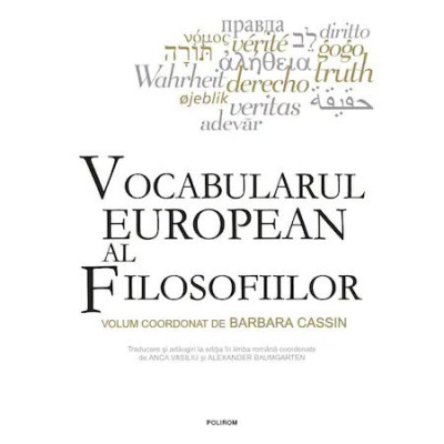 Vocabularul european al filosofiilor, Barbara Cassin foto