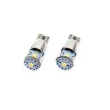 Set becuri auto cu LED CANBUS compatibil T10e W5W 3 SMD ALU Alb 12V/24V, destinat competitiilor auto sau off-road, Amio