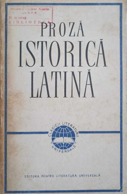 PROZA ISTORICA LATINA-COLECTIV foto